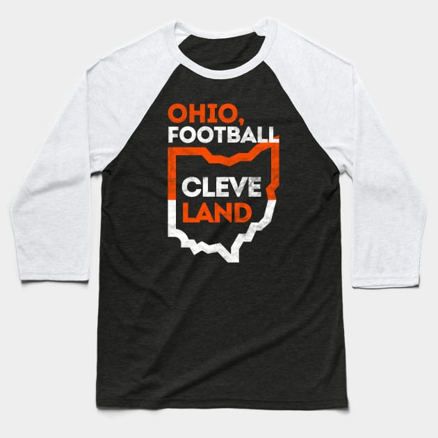 Ohio State Football Ballers, Cleveland Fan Gift Baseball T-Shirt by BooTeeQue